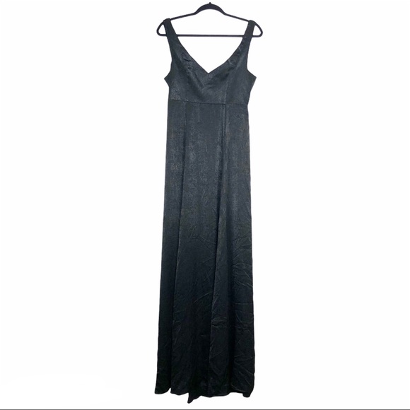 NWOT SMYM Jenn Maxi Dress Black Sheen - Picture 3 of 9